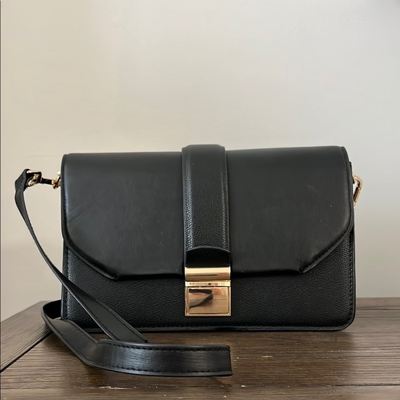 Handbags - H&M Elegant Black Leather Shoulder